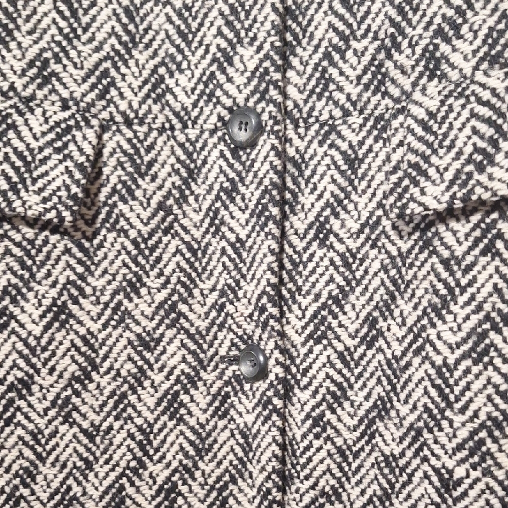 Vintage Classiques Entier Wool Herringbone Trench Coat, Sz 10, NWOT - Picture 9 of 16